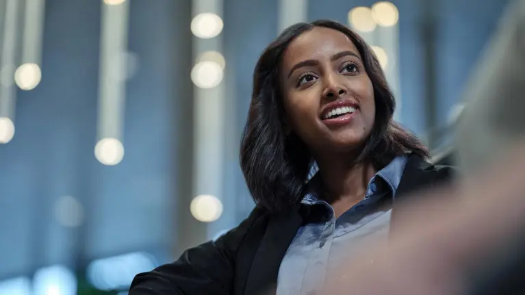 Business woman smiling portrait