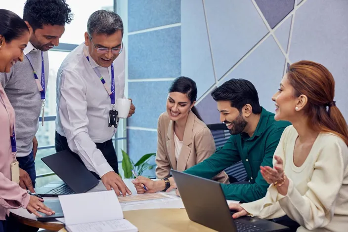People meeting and working together in the office