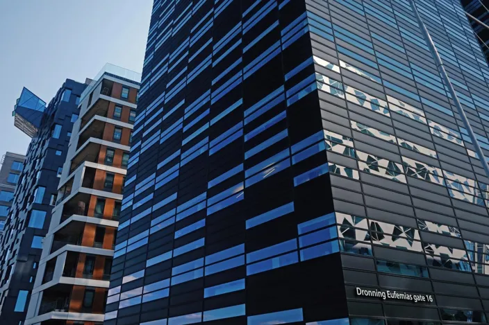 Financial district in Oslo