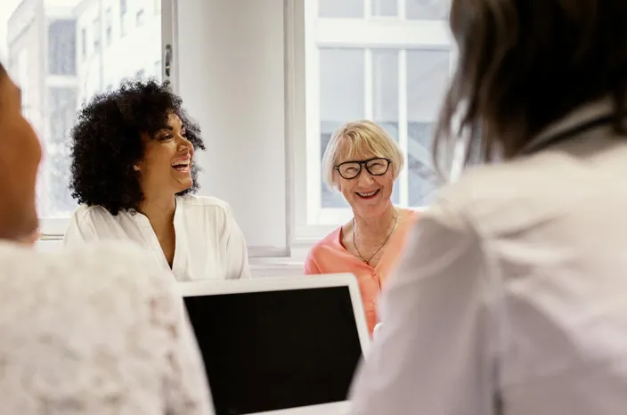 Women during business meeting in an office