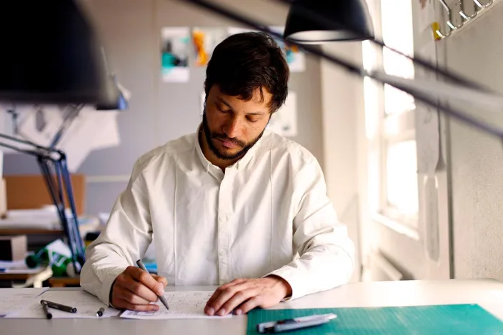 Young man engineer working