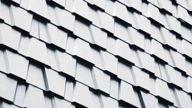 Architecture details trapezoid wall pattern geometric Abstract background