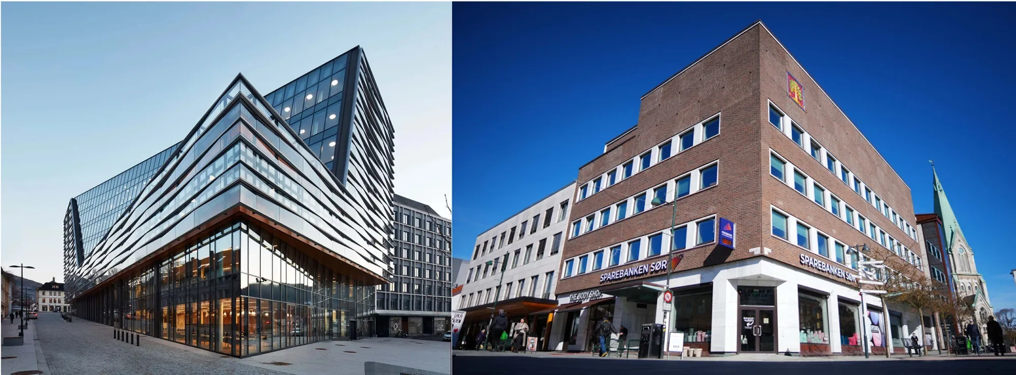 Fortsatt to hovedkontor, i Bergen og Kristiansand. Foto: Sparebanken Norge